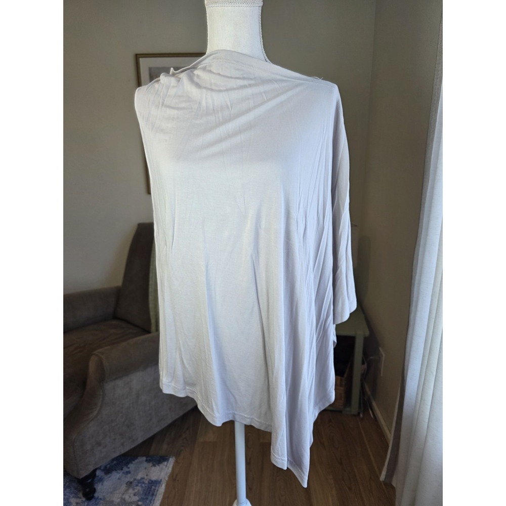Demdaco Poncho Bamboo In Color Pebble Style Number 1004660115 Light Weight